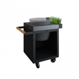 OFYR Kamado Table Black 65 PRO Concrete BGE